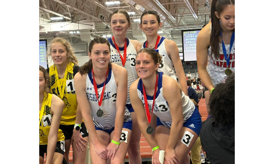 2024 Indoor State 4x4 Runner-up: Mary Kate Felts, Addison Duncan, Maisie Chesebrough and Reese McKinney