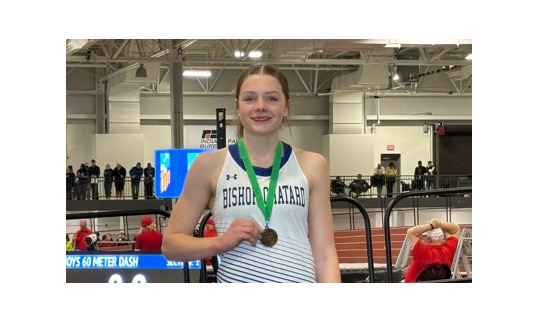 Reese McKinney - 2024 Indoor State - 4th in 60 hurdles; 5th in the 60m dash